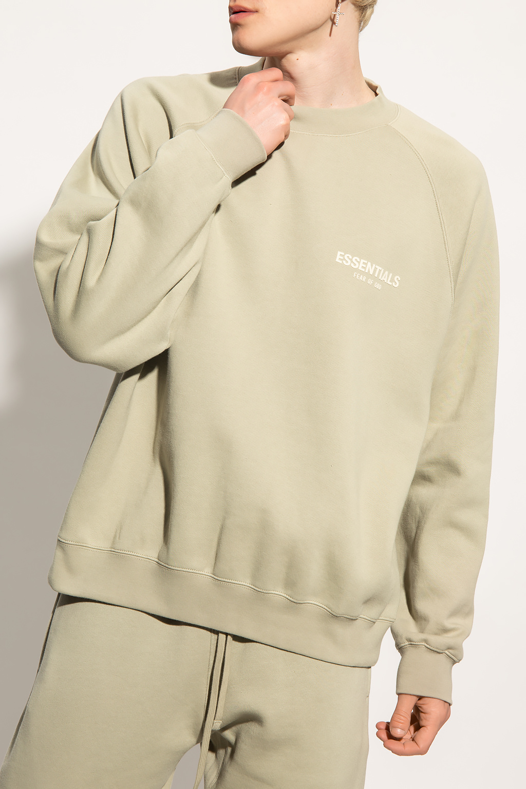 Green Sweatshirt with logo Fear Of God Essentials - Vitkac Canada